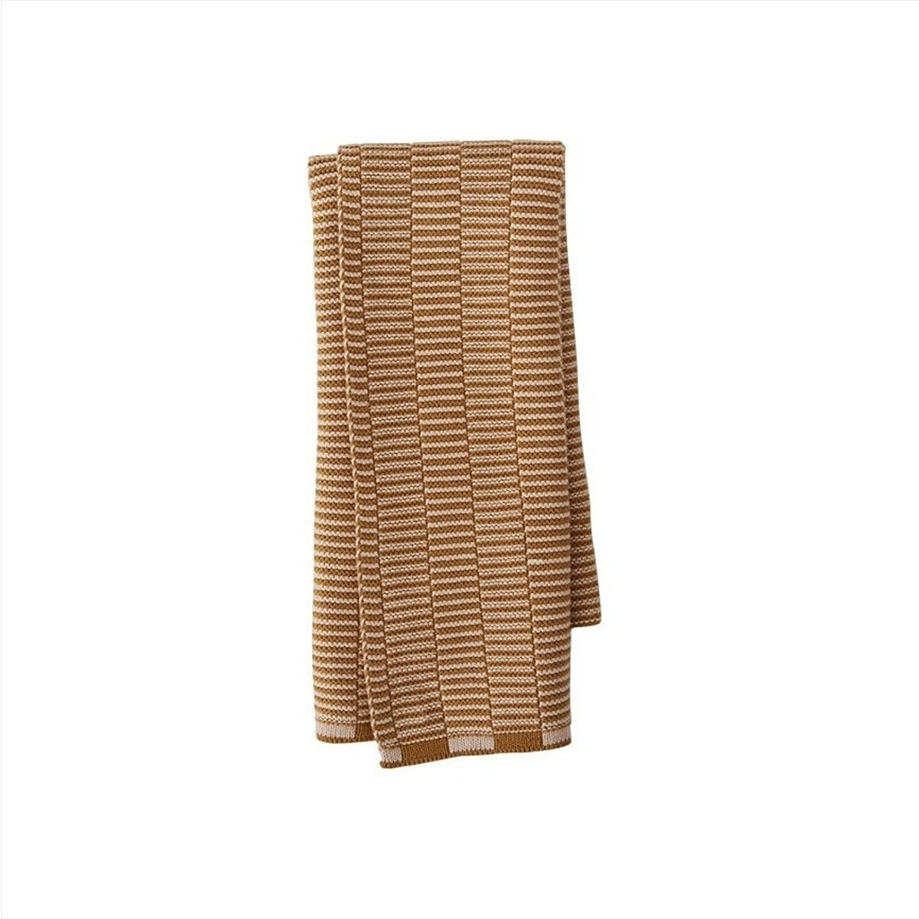 OYOY handdoek Stringa – Katoen – Caramel/ Rose 58x38 cm-5712195008512-37