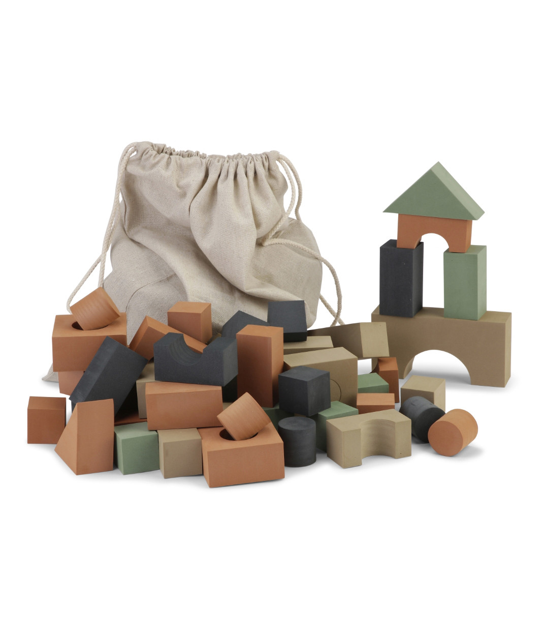 By Lille Vilde Building Blocks XL pack 80st forest green-5714302000488-32