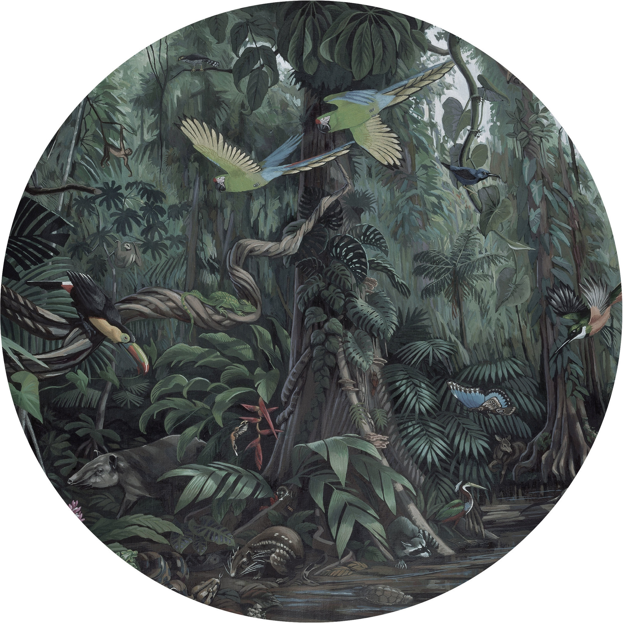 KEK Wallpaper Circle, Tropical Landscapes diameter van 237,5cm-8719743888555-310