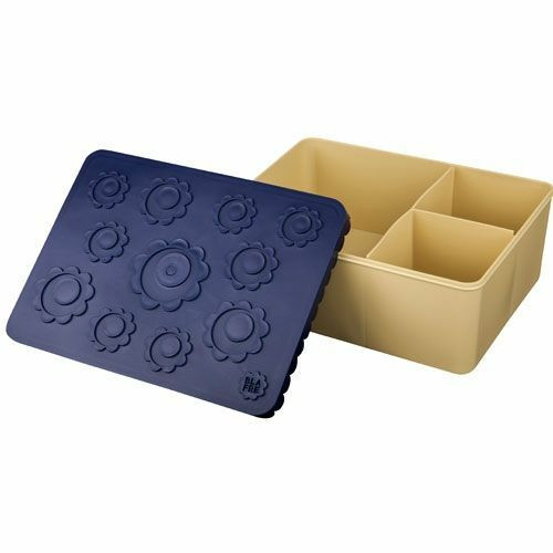Blafre lunchbox Bloemen blauw/beige-7090015486275-318