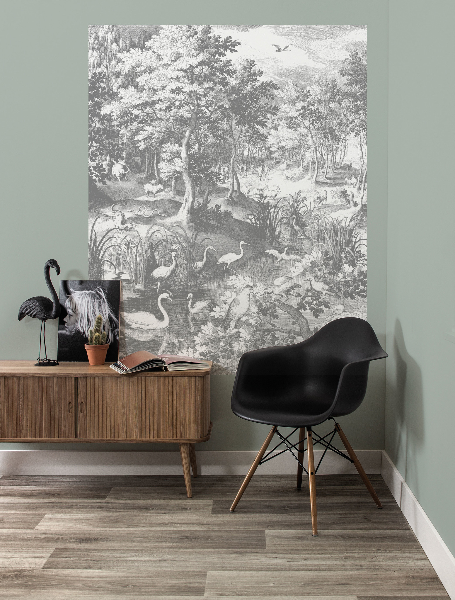 Kek Amsterdam Behangpaneel Engraved Landscapes, 142.5 x 180 cm-8719743888593-313