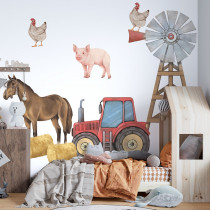 Pastelowe Love Farm animals I muursticker-5901213548400-20