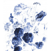 KEK Wallpaper Panel XL, Royal Blue Flowers, 190x220cm-8719743888814-20