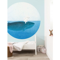 KEK Wallpaper Circle, Behangcirkel Riding the Whale, ø 142,5 cm-8719743889545-20