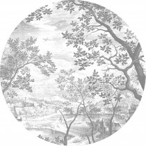 KEK Wallpaper Circle, Behangcirkel Engraved Landscape, ø 190 cm-8719743887732-20