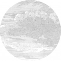 KEK Wallpaper Circle, Behangcirkel Engraved clouds, ø 142,5 cm-8719743888203-20