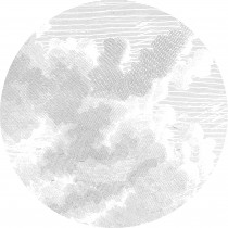 KEK Wallpaper Circle, Behangcirkel Engraved clouds, ø 190 cm-8719743887848-20