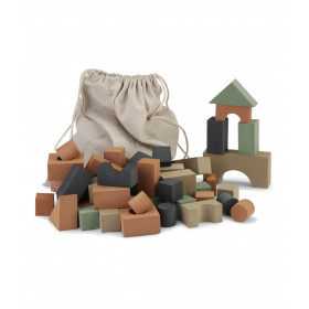 By Lille Vilde Building Blocks XL pack 80st forest green
