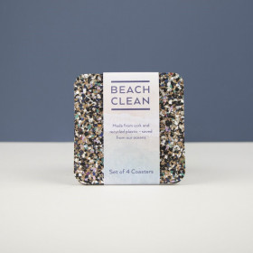Love Liga Eco glasonderzetter set van 4 Beach Clean
