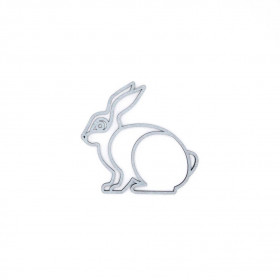 Mono Object plintdier konijn medium - 16 x 15 x 0.6 cm