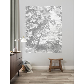 Kek Amsterdam Behangpaneel Engraved Landscapes, 142.5 x 180 cm 