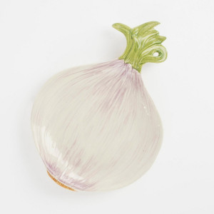 Mica Plate Onion L26 x W18 x H3 cm Ceramic Off White-8720362237693-20