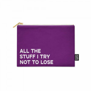 Studio Inktvis Etui I try not to lose paars 22 x 17 cm-20