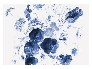 KEK Amsterdam Fotobehang Royal Blue Flowers I, 8 vellen-8718754016759-20
