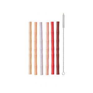 OYOY bamboo silicone straw