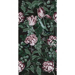 KEK Amsterdam Bold Botanics behang, 97.4 x 280 cm Black