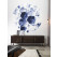 KEK Wallpaper Circle, Royal Blue Flowers diameter van 142,5 of 190 cm-8719743885363-00