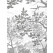 KEK Wallpaper Circle, Behangcirkel Engraved Landscape, ø 142,5 cm-8719743888104-012