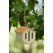 Point-Virgule Vlinderhuisje uit bamboevezel taupe met terracotta dak-5404035710906-01