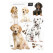Kek Amsterdam Puppies (8 Wall Stickers), 42 x 59 cm (8 wall stickers)-8718754017909-04